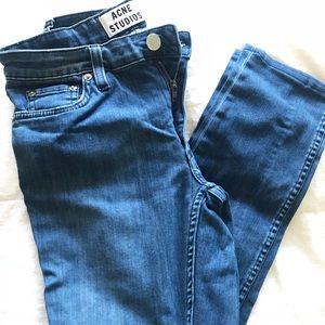 Acne blue skinny jeans